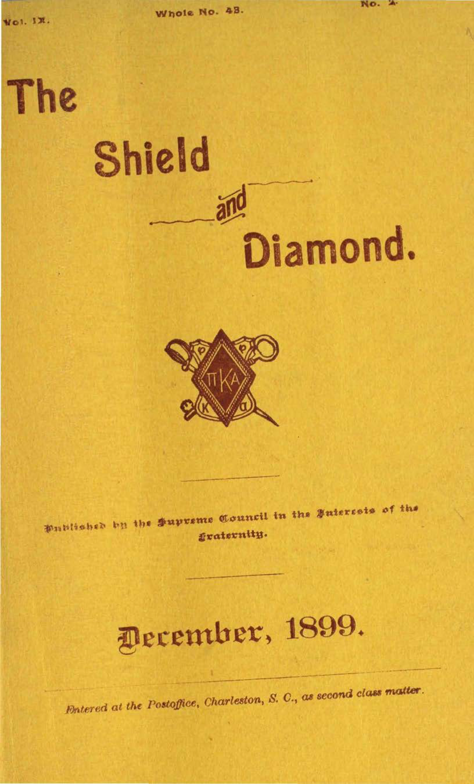 Shield and Diamond, Vol. 9, No. 2, December 1899